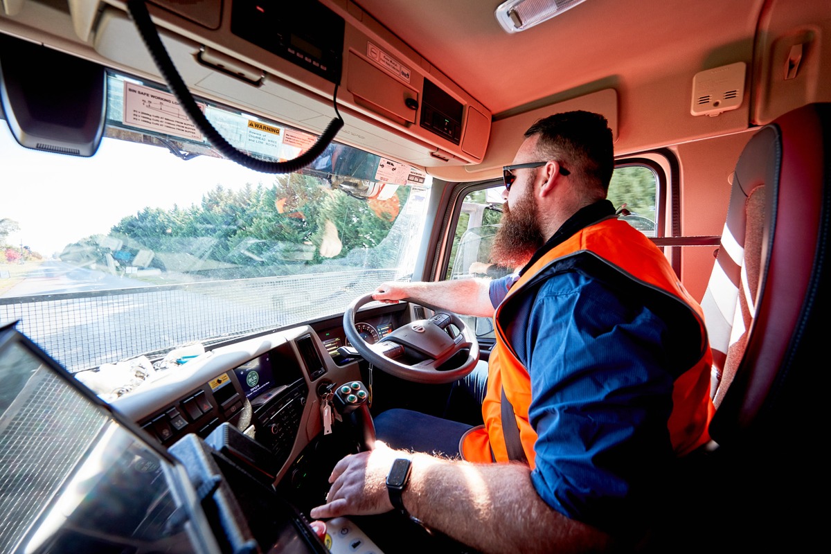 Foott Truck Driver Waste Management