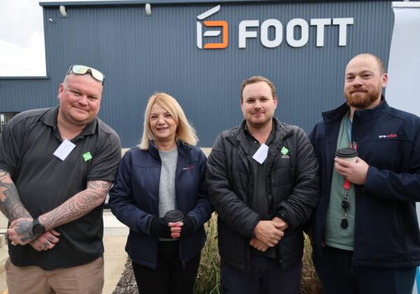 Andrew Harlow from GAME Traffic & Contracting, Daniel Fletcher from GAME Traffic & Contracting, Mary Latorre from are-able, and Peter Formica from are-able